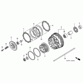 Схема вузла: Зчеплення для Honda VFR800 VFR