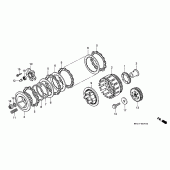 Схема вузла: Зчеплення для Honda XRV750 Africa Twin