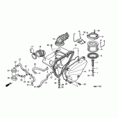 Схема узла: Воздушный фильтр для Honda NX500 Dominator