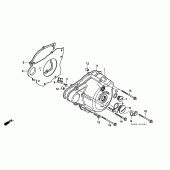 Схема узла: Левая крышка картера для Honda CMX250 Rebel