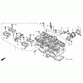 Схема вузла: Головка циліндра для Honda CB1300 Super Four