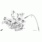 Схема узла: Клапанная крышка для Honda XR250