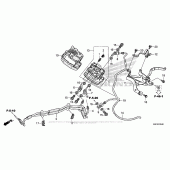 Схема вузла: Front Valve Unit (Cbr600Ra) для Honda CBR600