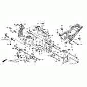 Схема узла: Рама для Honda CB600F Hornet