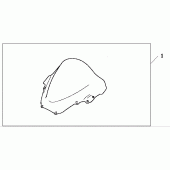 Схема вузла: Highwind screen для Honda VTR1000 VTR SP-2