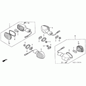 Схема узла: Поворотники (2) для Honda CBR900RR CBR954RR Fireblade