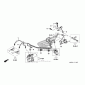 Схема вузла: Proportioning control valve (abs) для Honda VFR800 Interceptor
