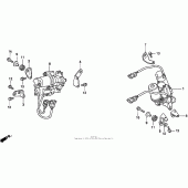 Схема узла: St1100a abs modulator 95 для Honda ST1100 Pan-European