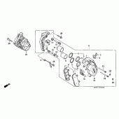 Схема вузла: Передній гальмівний супорт для Honda CBR600 CBR600F