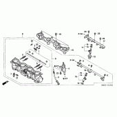 Схема вузла: Дросельна заслонка (CBR600RR5 / 6) для Honda CBR600 CBR600RR