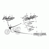 Схема вузла: Label read the manual для Honda NX250