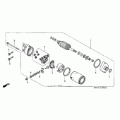 Схема вузла: Стартер електричний для Honda RVT1000R RVT RC51