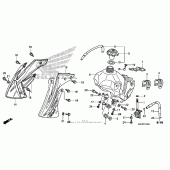 Схема вузла: Паливний бак для Honda CRF150 CRF150RB