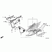 Схема узла: Нижний обтекатель для Honda NSA700 DN-01