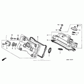 Схема вузла: Клапанна кришка для Honda VFR800 Interceptor