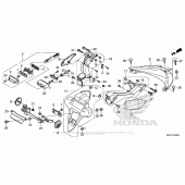 Схема вузла: Задній бризговики & Підсвічування номера для Honda CBR600 CBR600RR