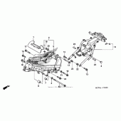 Схема вузла: Рама для Honda VFR800 Interceptor