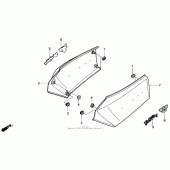 Схема узла: Боковой обтекатель для Honda GL1500 Gold Wing Aspencade