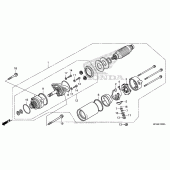 Схема узла: Стартер электрический для Honda GL1800 Gold Wing