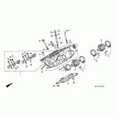 Схема вузла: Right головка циліндра для Honda ST1100 Pan-European