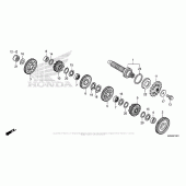 Схема вузла: Transmission (Countershaft) для Honda NC700