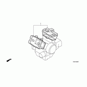 Схема вузла: Комплект прокладок А для Honda VFR750F Interceptor