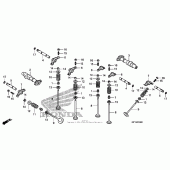 Схема вузла: Шток & Клапан для Honda VT1300 Stateline