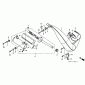 Схема узла: Глушитель для Honda CR250