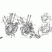 Схема вузла: Картер двигуна для Honda VT1100 Shadow ACE
