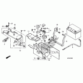 Схема узла: Аккумулятор для Honda VT750 Shadow Spirit