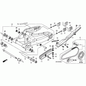 Схема узла: Задний рычаг (Маятник) для Honda CBR600