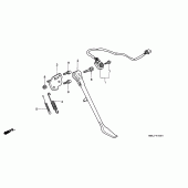 Схема вузла: Підставка для Honda VT750 Shadow ACE