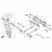 Схема узла: Задняя подвеска для Honda CBR1000 CBR1000RR Fireblade