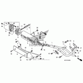 Схема вузла: Вихлопна система для Honda FSC600 Silver Wing