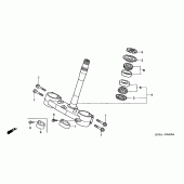 Схема вузла: Рульова траверса для Honda CR250