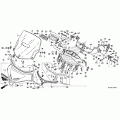 Схема вузла: Windscreen для Honda GL1800 Gold Wing