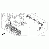 Схема вузла: Дросельна заслонка для Honda CB600F Hornet