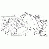 Схема вузла: Глушник (CR250R6,7) для Honda CR250
