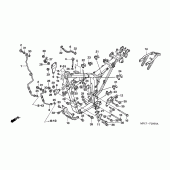 Схема вузла: Рама для Honda FMX650