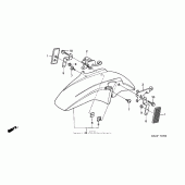 Схема вузла: Перед. крило (1) для Honda CB600F 599