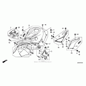 Схема вузла: Top shelter для Honda CBR600 CBR600RR