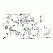 Схема вузла: Бічний обтічник для Honda VT1100 Shadow Aero