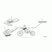 Схема вузла: Marks (06- 07) для Honda CR250