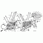 Схема вузла: Картер двигуна для Honda VT1300 Fury