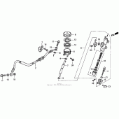 Схема вузла: Задній гальмівний циліндр для Honda CBR900RR CBR919RR Fireblade