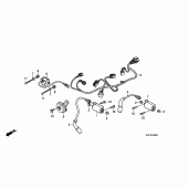 Схема вузла: Sub harness / ignition coil (XL125V7 / 8) для Honda XL125 Varadero