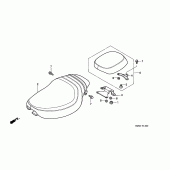 Схема узла: Сиденье для Honda VF750 Magna