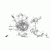 Схема вузла: Головка циліндра для Honda CRF125 CRF125F