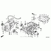 Схема вузла: Картер двигуна для Honda CRF450 CRF450R