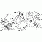Схема узла: Водяной насос для Honda FSC600 Silver Wing